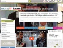 Tablet Screenshot of esigelec.fr